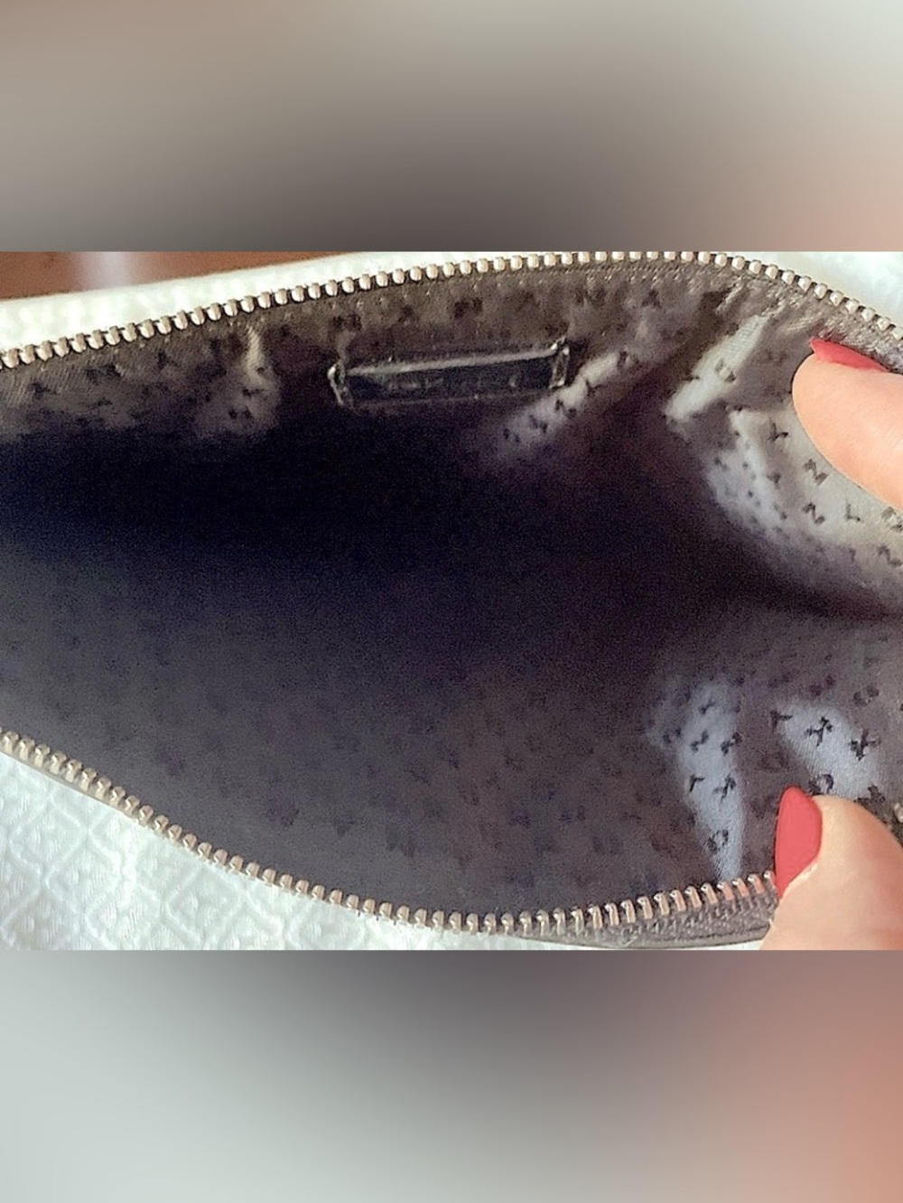 “DKNY” Black and Gray Animal Print Wristlet. NWOT - Picture 3 of 8